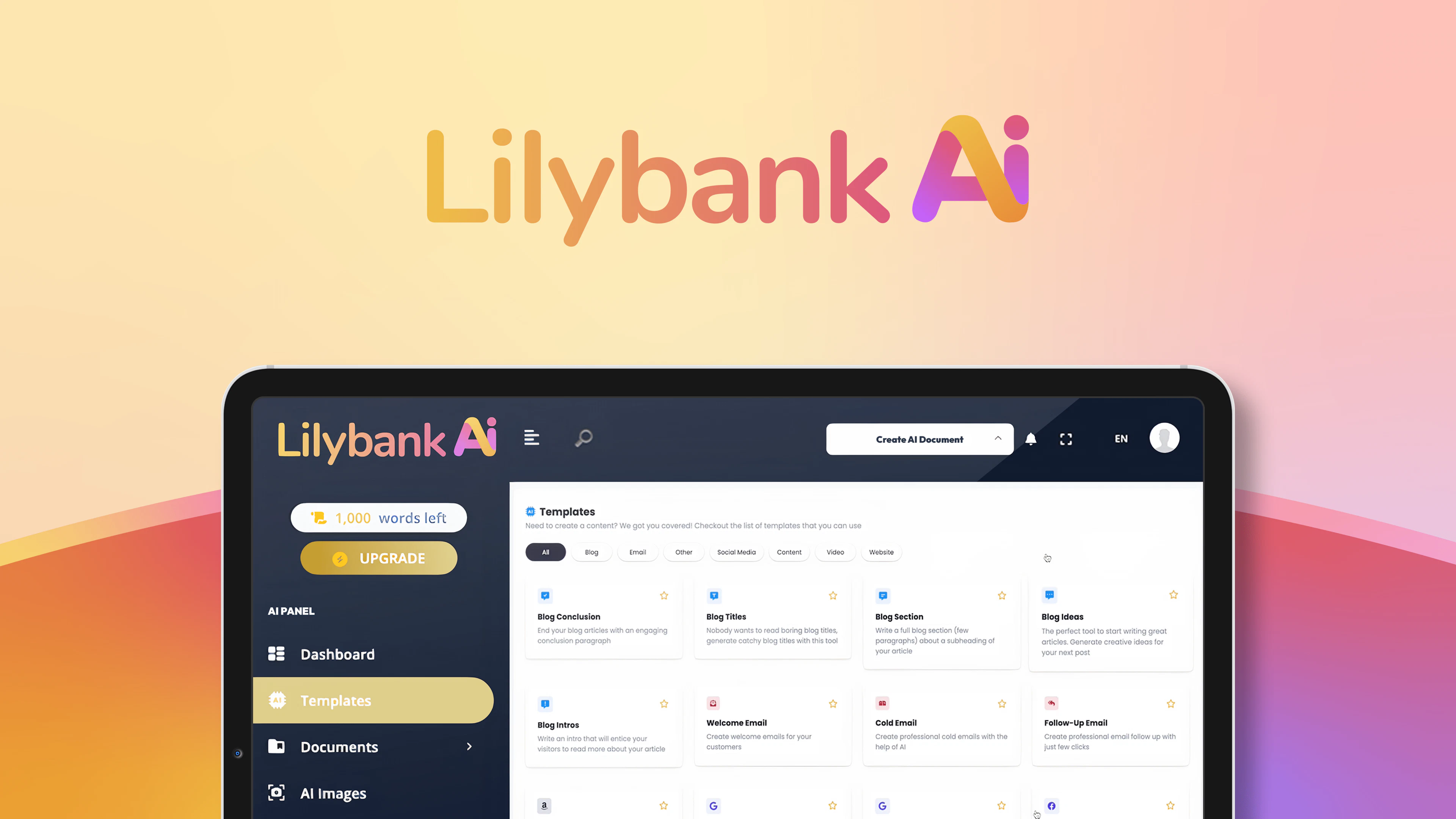 screenshot of Lilybank AI